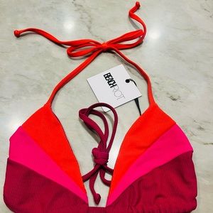 Beach Riot ribbed triangle top